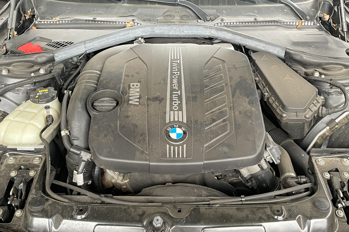 Vorher – Motorreinigung